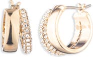 Lauren Ralph Lauren Split Pavé Hoop Earrings