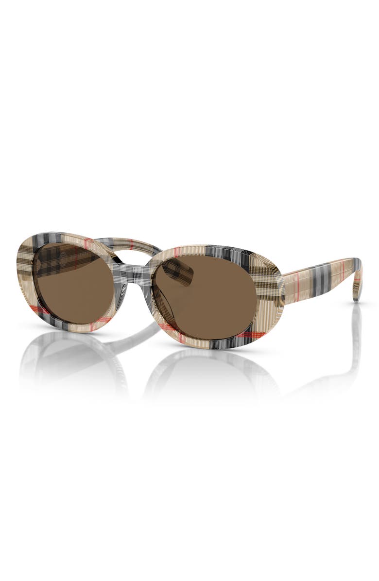 Burberry Kids' 48mm Oval Sunglasses, Alternate, color,