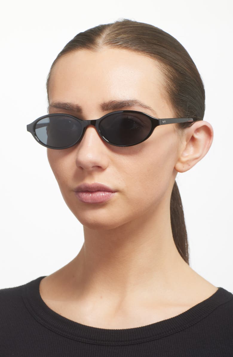 BP. Oval Sunglasses, Alternate, color, Black