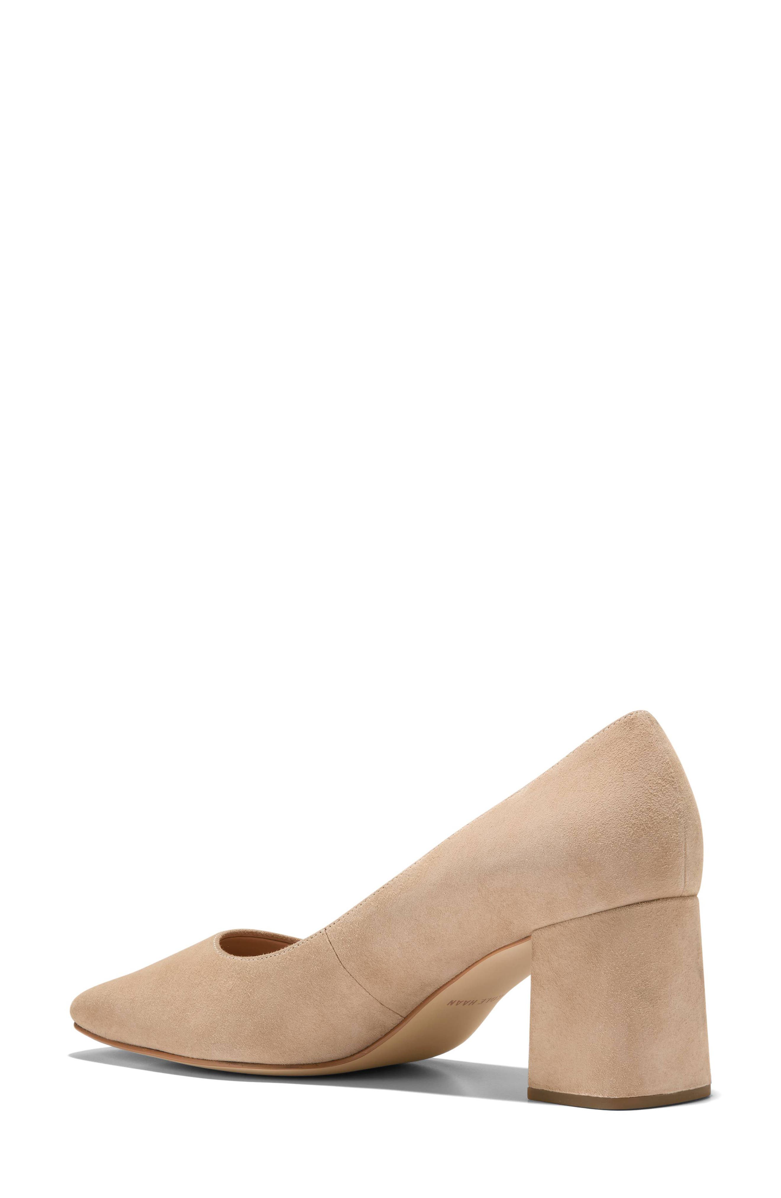 Anamaria Leather Pump, Alternate, color, BIRCH BEIGE SUEDE