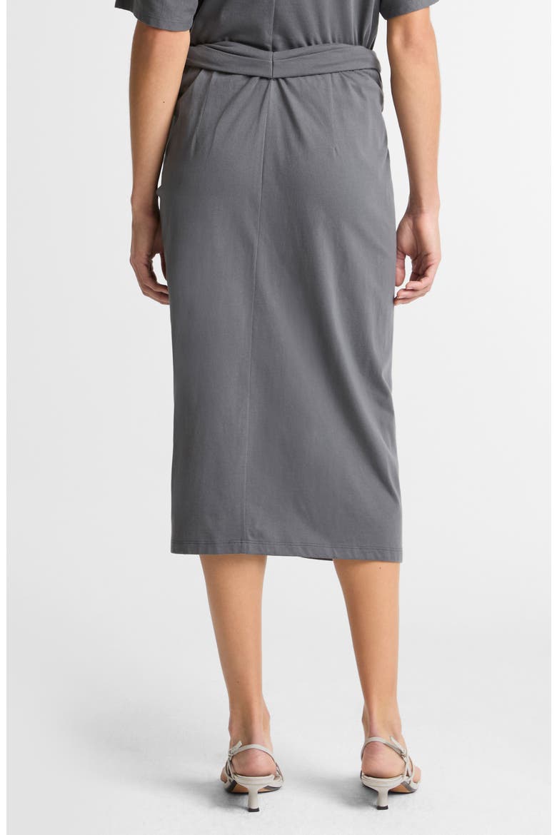 Twist Front Midi Skirt, Alternate, color, OCEANA