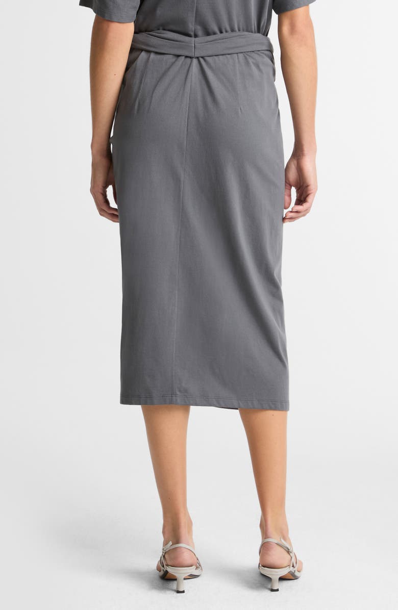 Vince Twist Front Midi Skirt, Alternate, color, Oceana