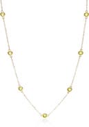 House of Frosted Multistone Station Necklace