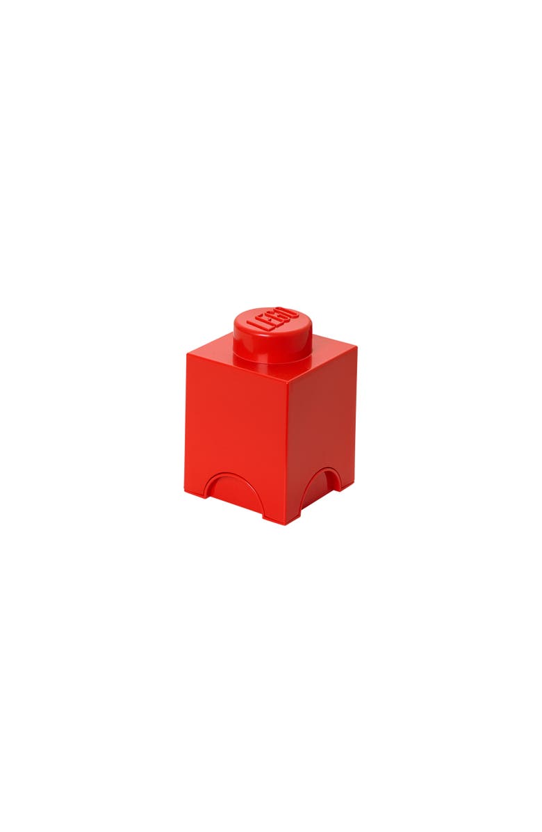 LEGO Storage Brick 1, Bright Red, Main, color,