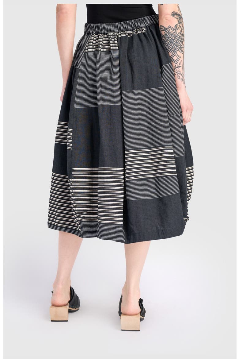 Twilight Balloon Skirt, Alternate, color, Slate Stripes