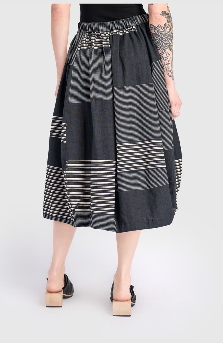 Alembika Twilight Balloon Skirt, Alternate, color, Slate Stripes