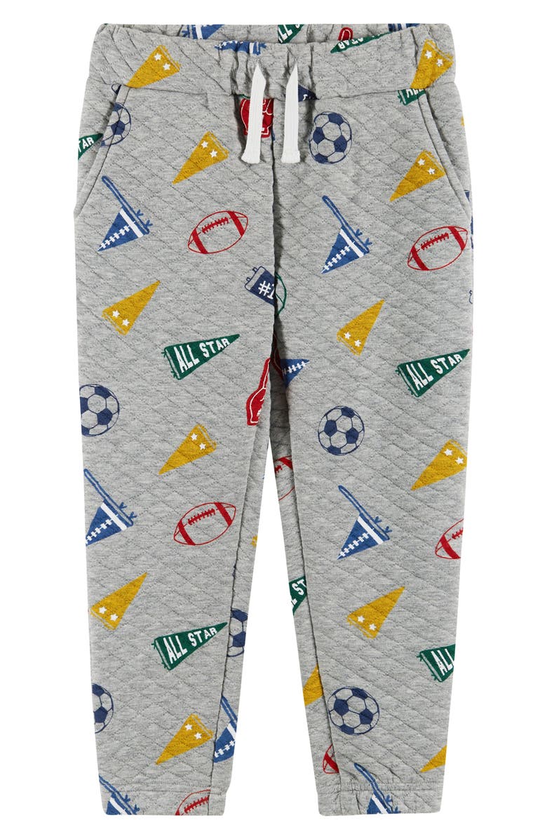 Andy & Evan Kids' Varsity Lounge Hoodie & Joggers Set, Alternate, color, Grey Varsity