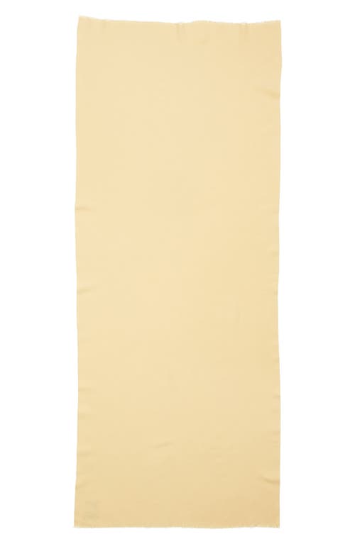 Totême Toteme Classic Wide Virgin Wool Scarf In Soft Yellow