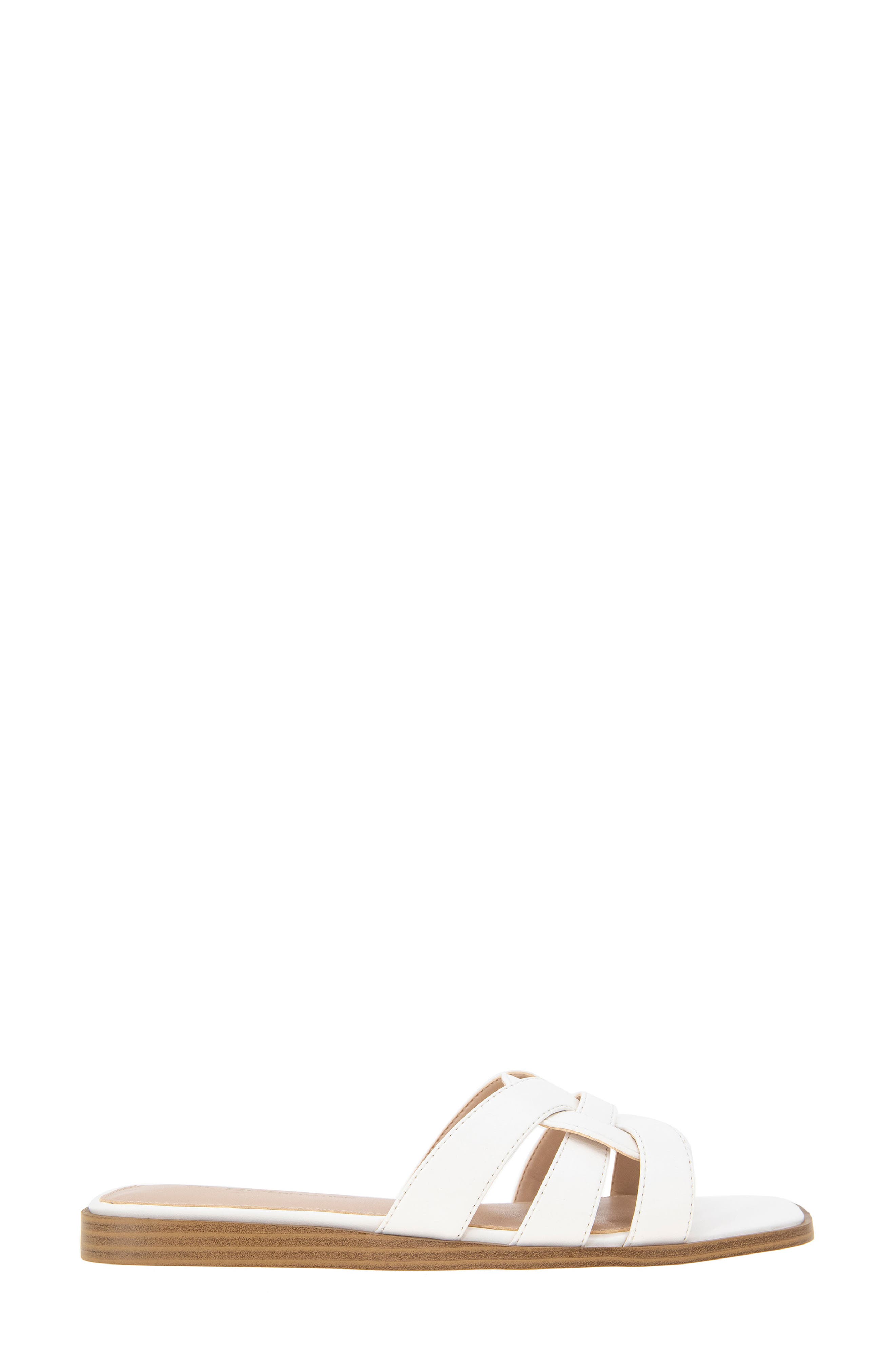 Meltem Square Toe Slide Sandal, Alternate, color, CLOUD DANCER