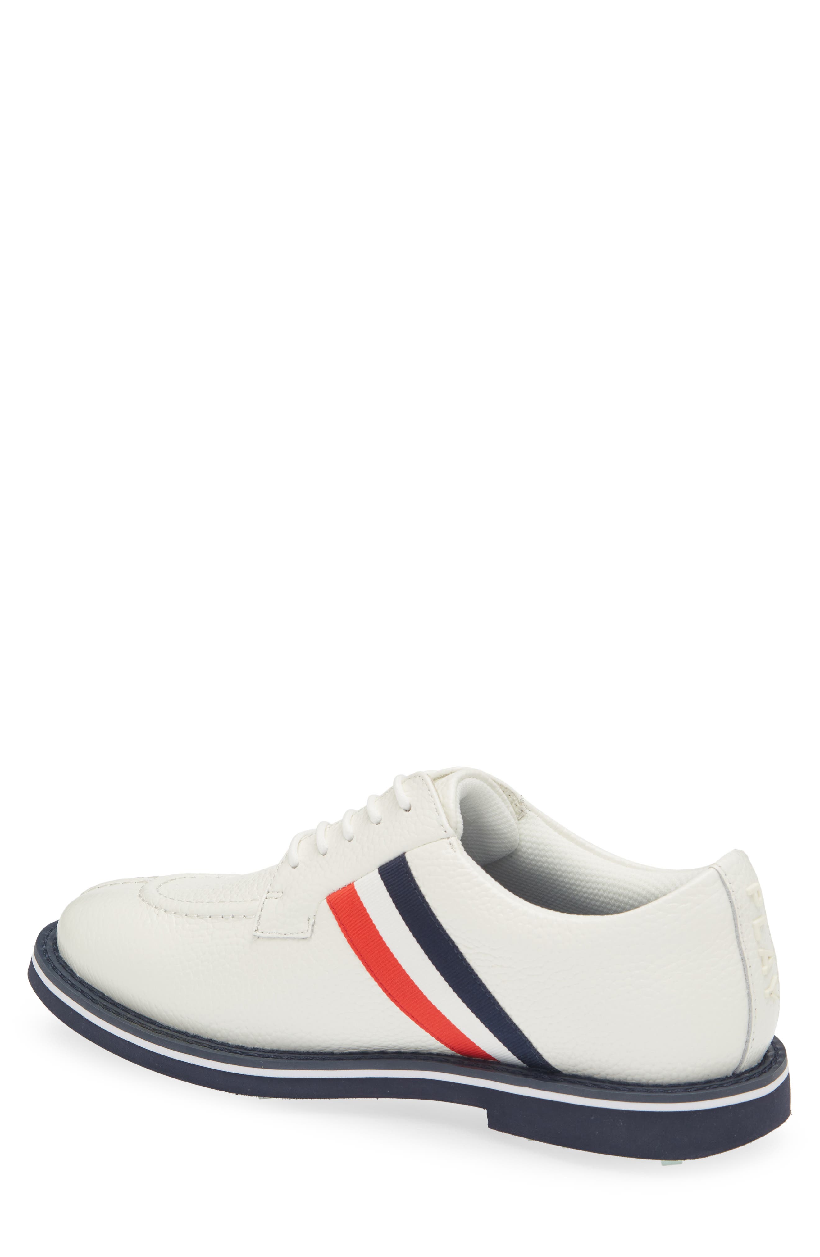 G/FORE Gallivan2R Split Toe Grosgrain Golf Shoe, Alternate, color, Snow