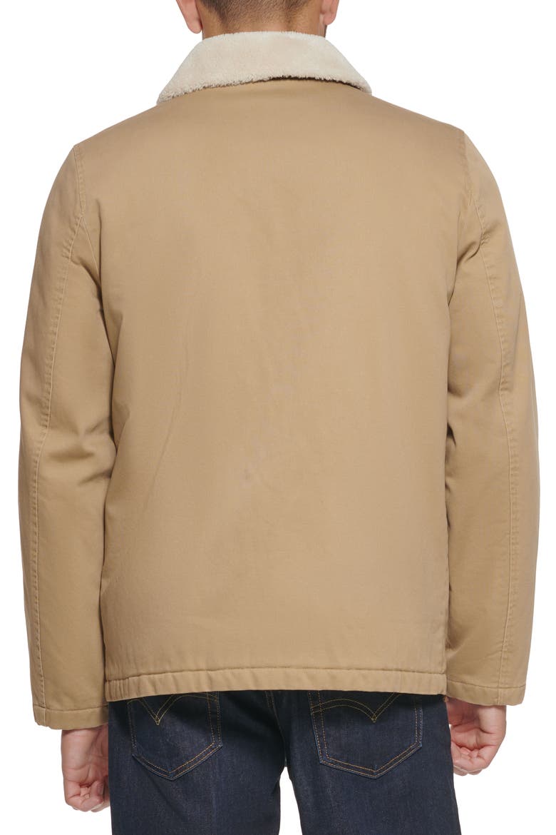 Levi's® Corduroy High Pile Fleece Collar Field Coat, Alternate, color, TAN
