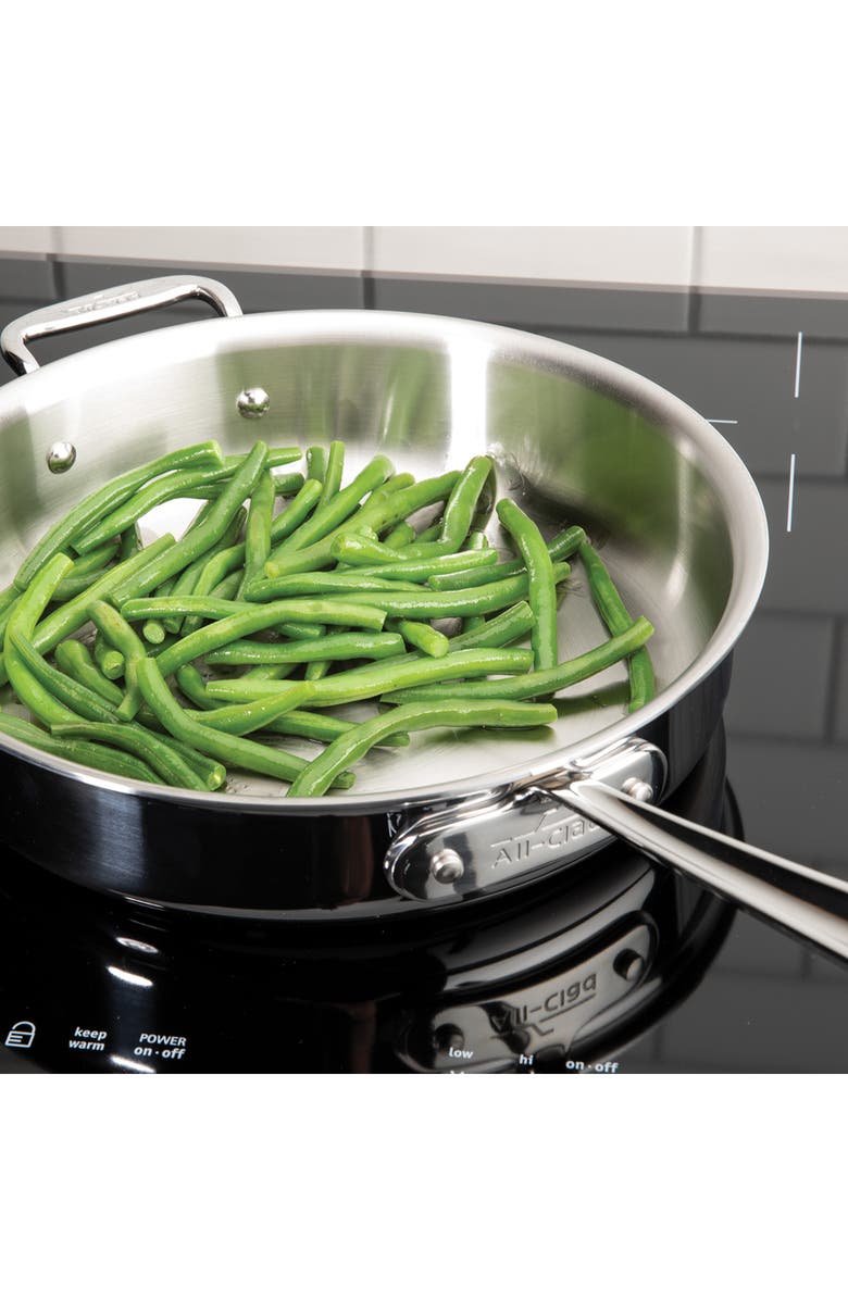 All-Clad D5 5-Piece Brushed Stainless Steel Cookware Set, Alternate, color, Silver