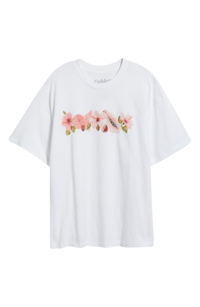 GOLDEN HOUR Tropical Cotton Graphic T-Shirt, Alternate, color, Bright White