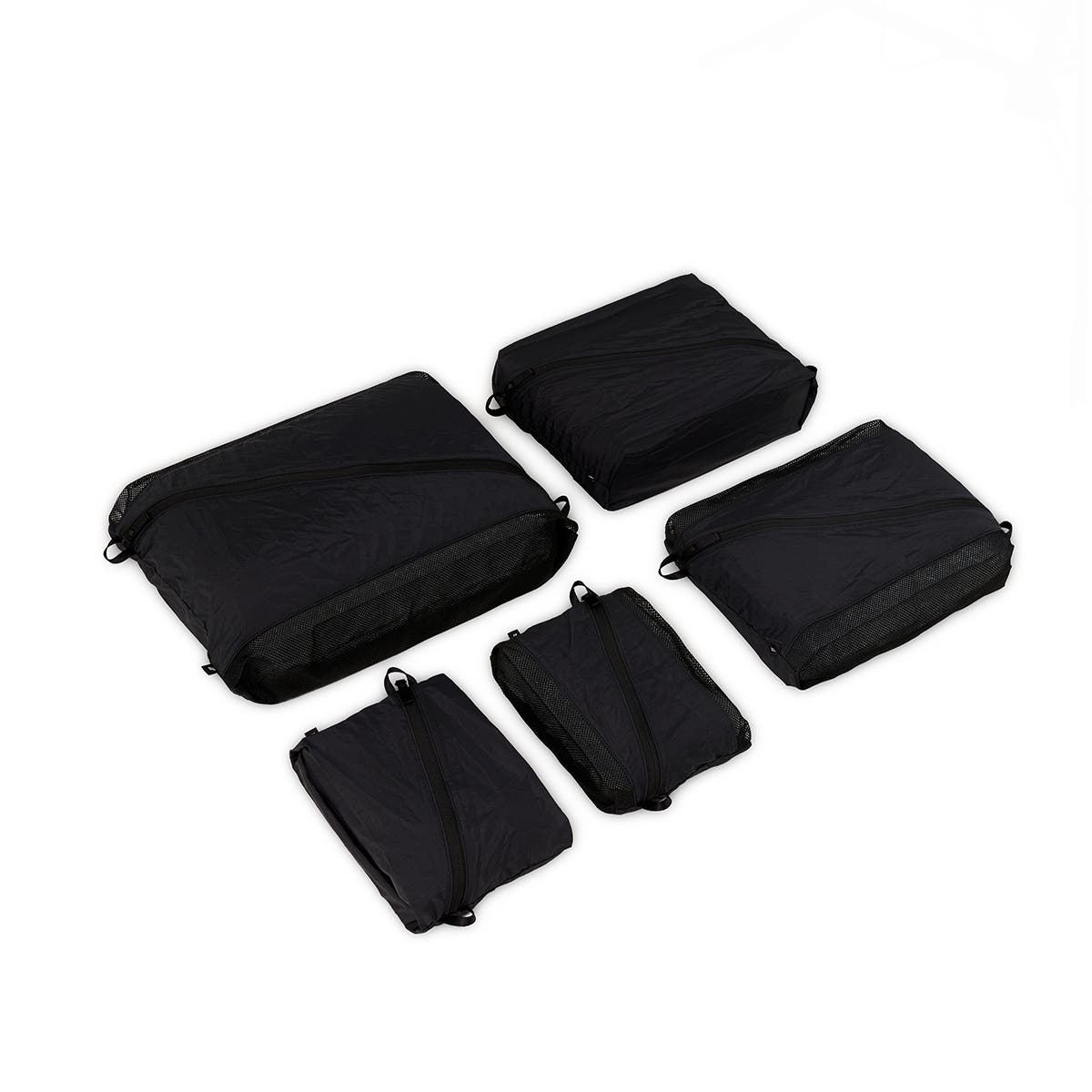 LOJEL ORDO 5-Piece Travel Packing Organizer Set for Suitcases, Alternate, color, Black