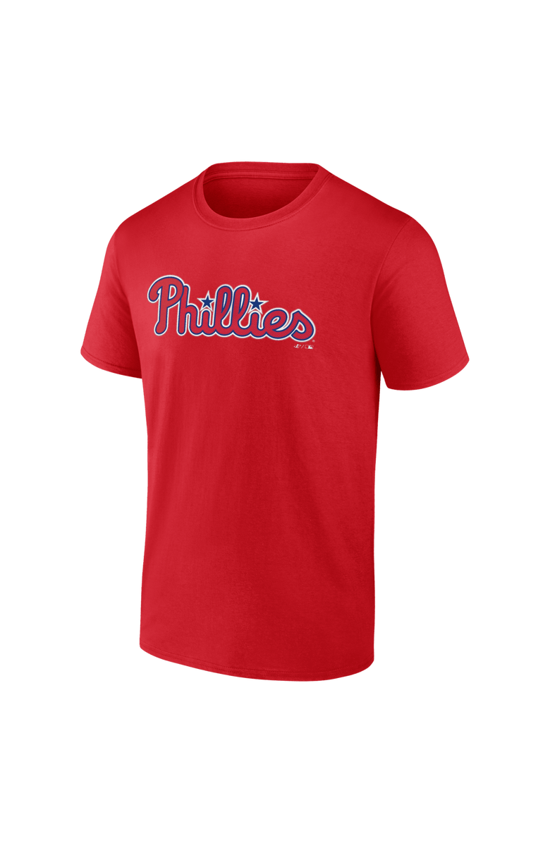 Logo Athletic Men's Logo Athletic Red Philadelphia Phillies Wordmark T-Shirt, Alternate, color, Red