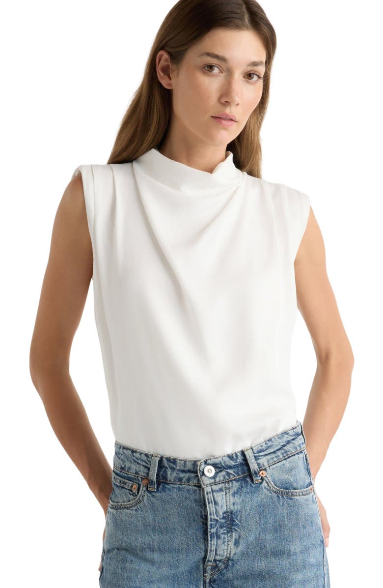 Modern Citizen Allegra Gathered Neck Sleeveless Blouse, Alternate, color, 