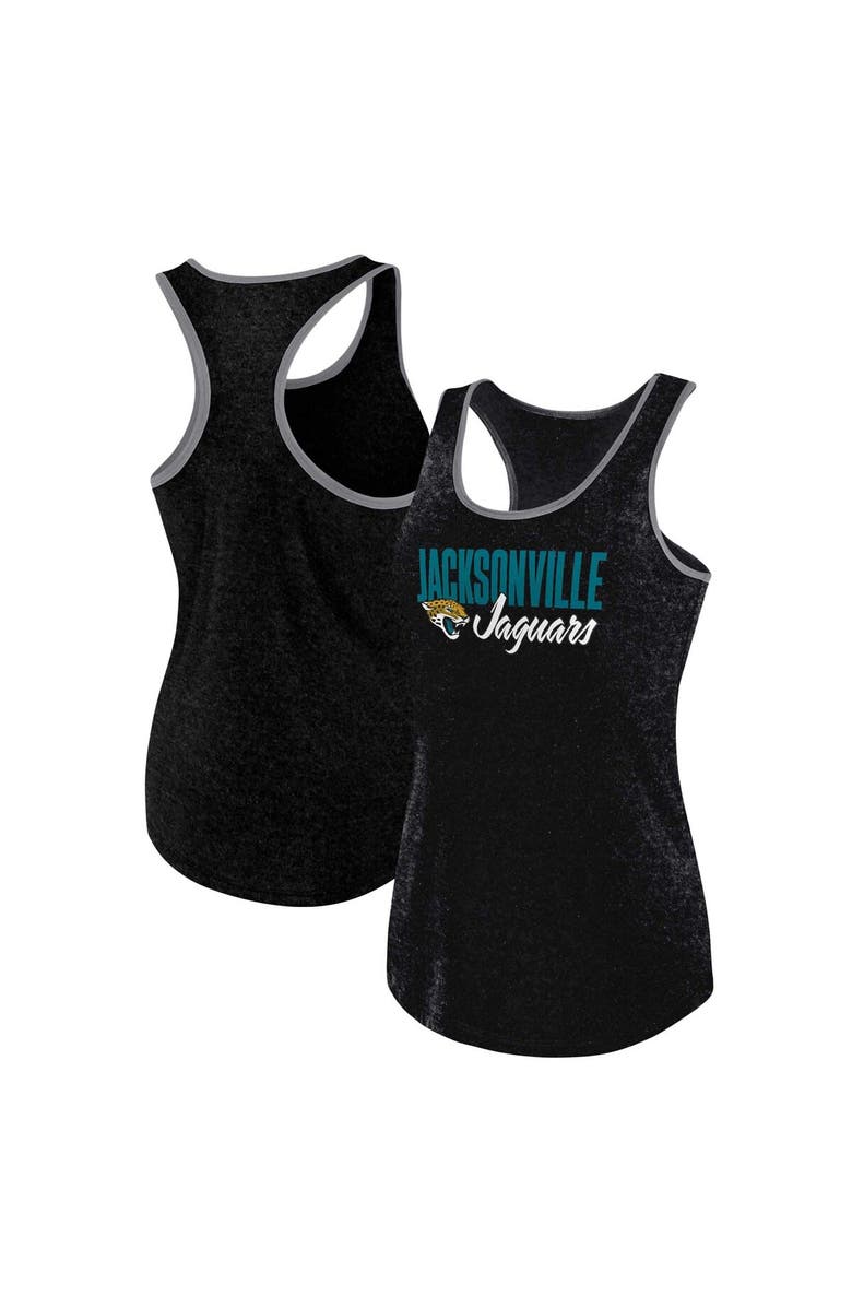 FANATICS Women's Fanatics Branded Heather Black Jacksonville Jaguars Plus Size Fuel Tank Top, Alternate, color, Heather Black