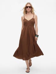 Koton V-Neck Sleeveless Maxi Dress with Adjustable Straps