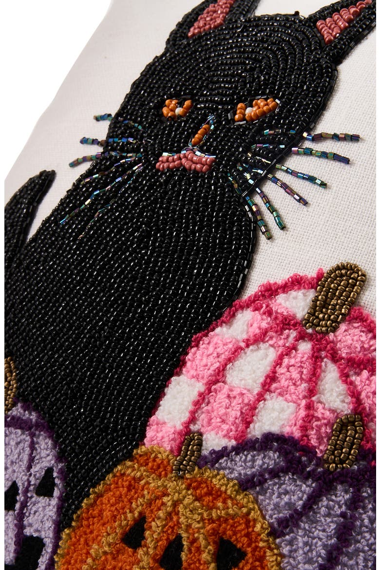 Hocus Pocus Cat Throw Pillow, Alternate, color, MULTI