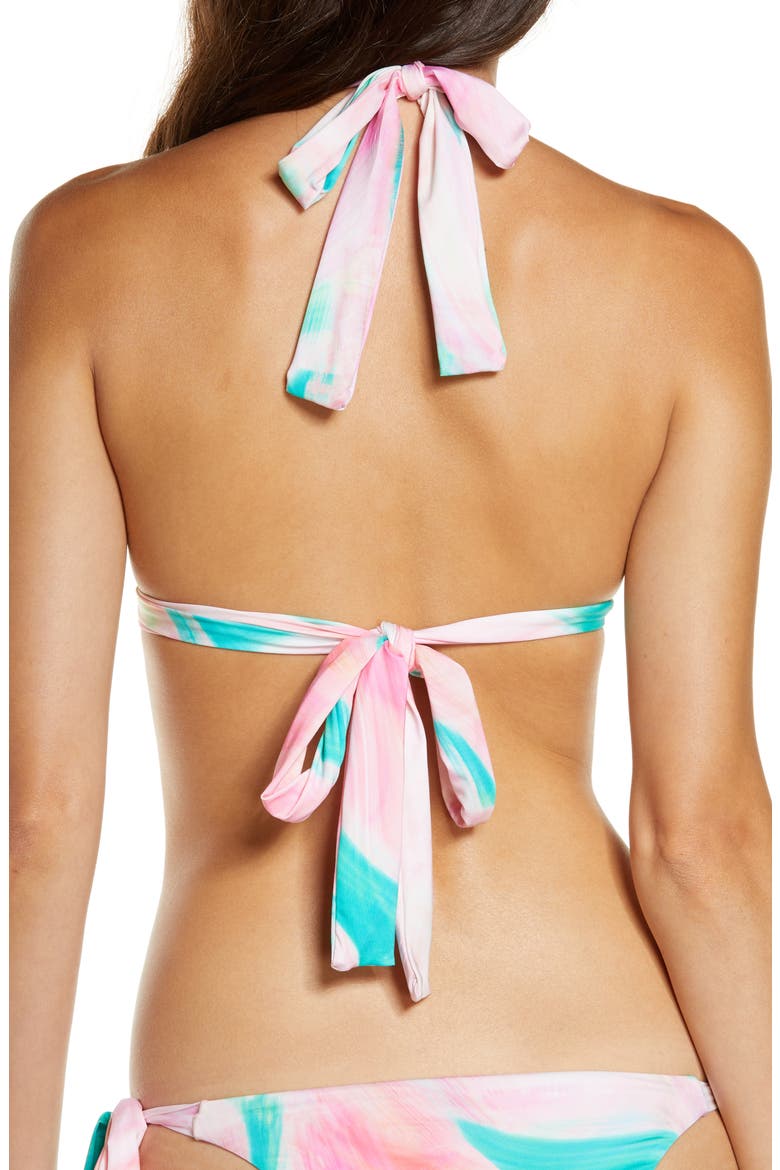 Veronica Triangle Bikini Top, Alternate, color, TRIPPY