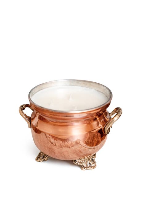 Vintage French Inspired Grapefruit Mint Jardinière Candle