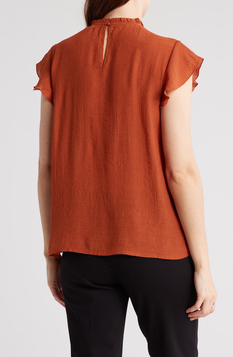 Nanette Lepore Cap Sleeve Pleated Top, Alternate, color,
