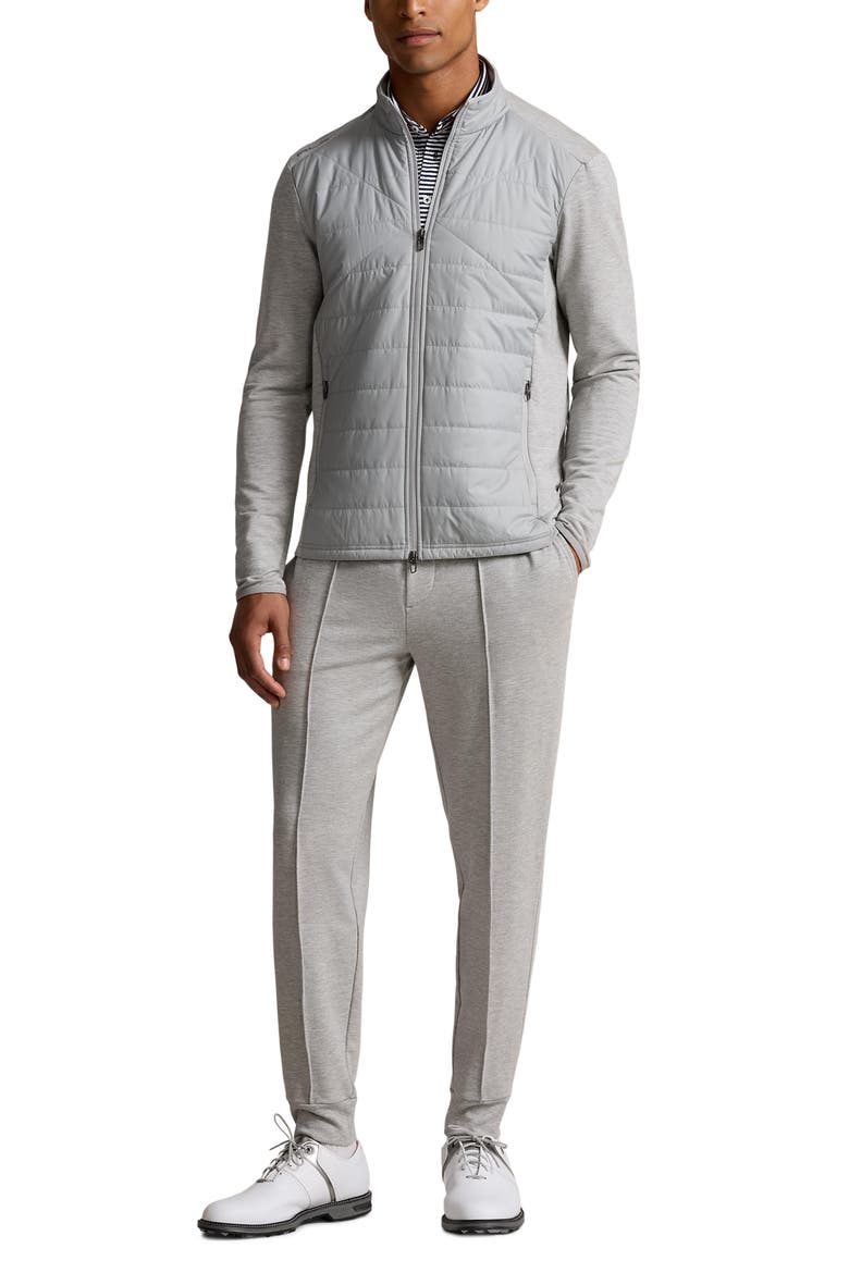 Performance Mixed Media Jacket, Alternate, color, ANDOVER HEATHER