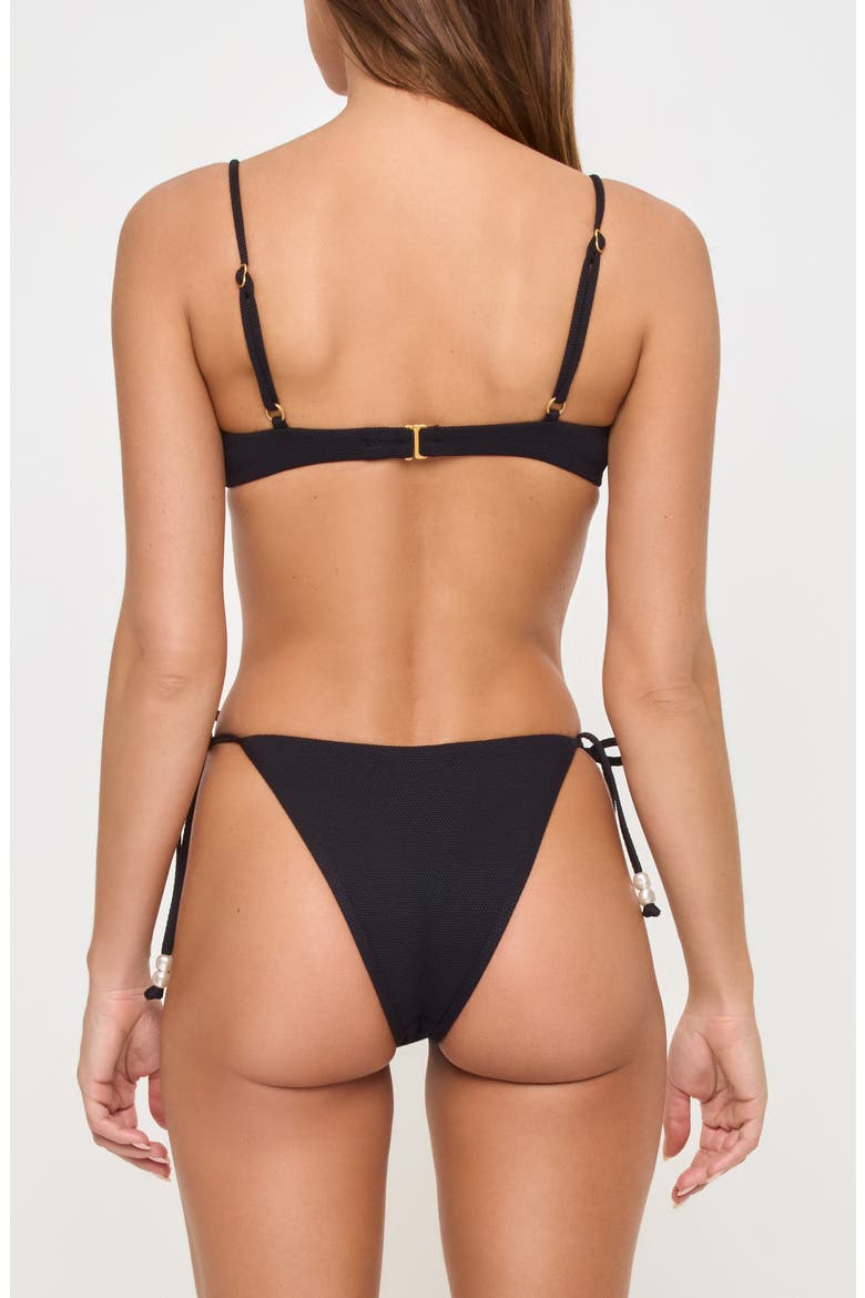 Lucia Bitsy Bikini Bottoms, Alternate, color, BLACK
