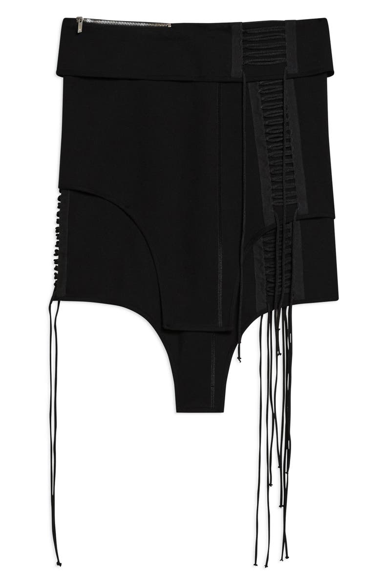 Helmut Lang Asymmetric Aviator Skirt, Alternate, color,