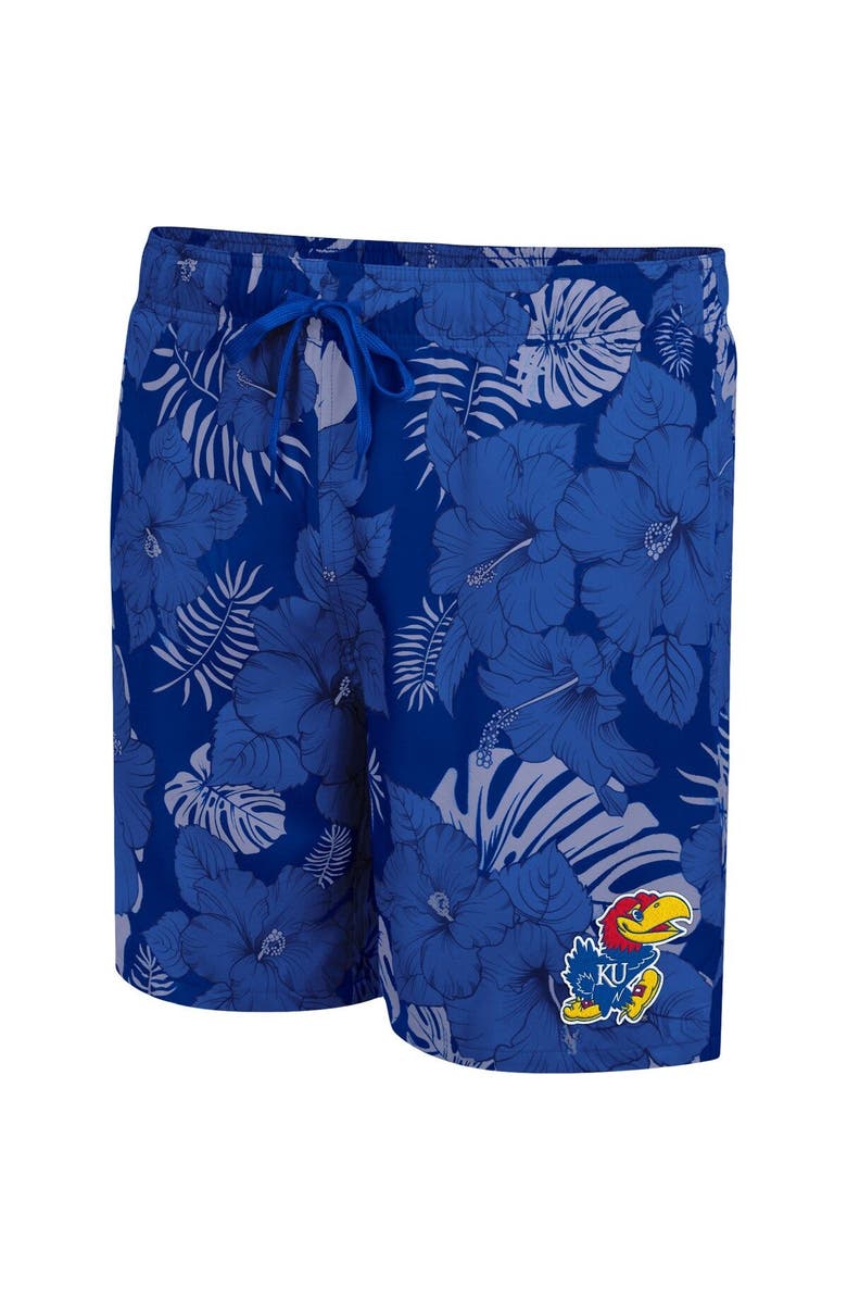 COLOSSEUM Men's Colosseum Royal Kansas Jayhawks The Dude Swim Shorts, Alternate, color, Royal