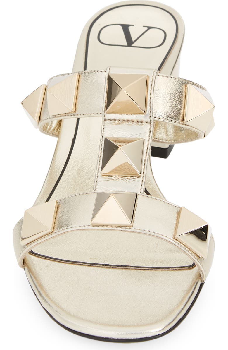 Valentino Garavani Roman Stud Slide Sandal, Alternate, color,