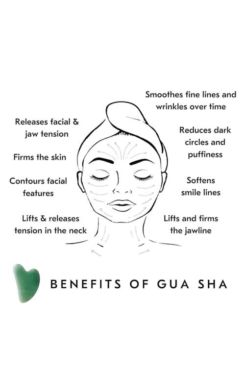 Mount Lai Rose Quartz Gua Sha In Green