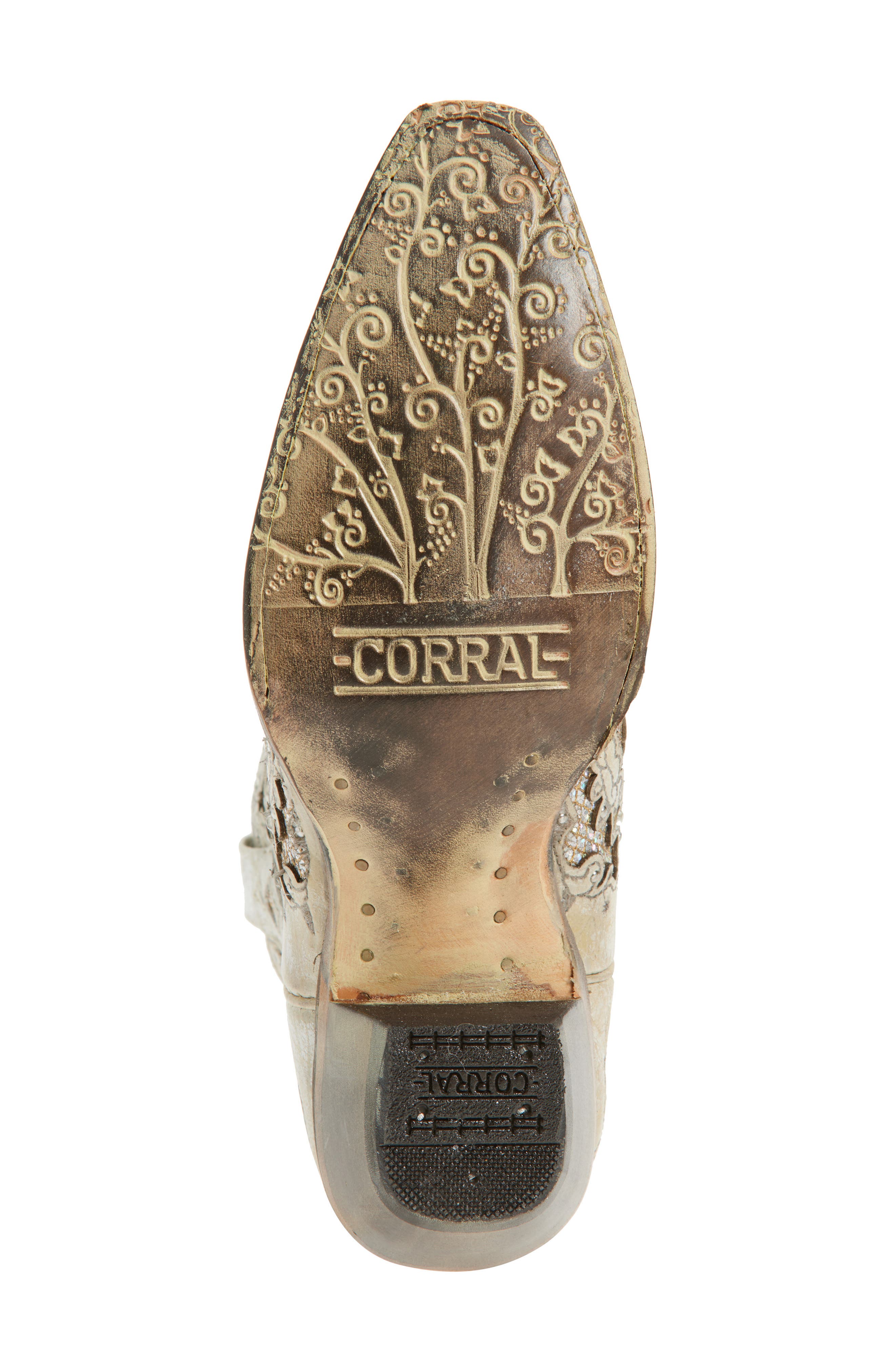 CORRAL Glitter Inlay & Crystal Western Boot, Alternate, color, 