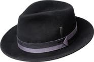 Bailey Appley Colorblock Trim Wool Felt Fedora