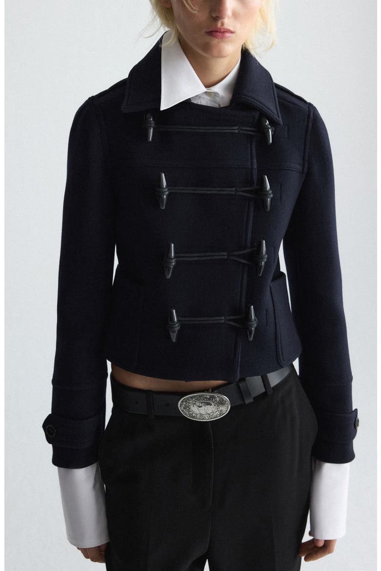 Wool Toggle Jacket, Main, color, DARK NAVY