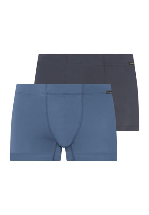 Cotton Essentials 2-Pack Cotton Boxer Briefs With Covered Waistband