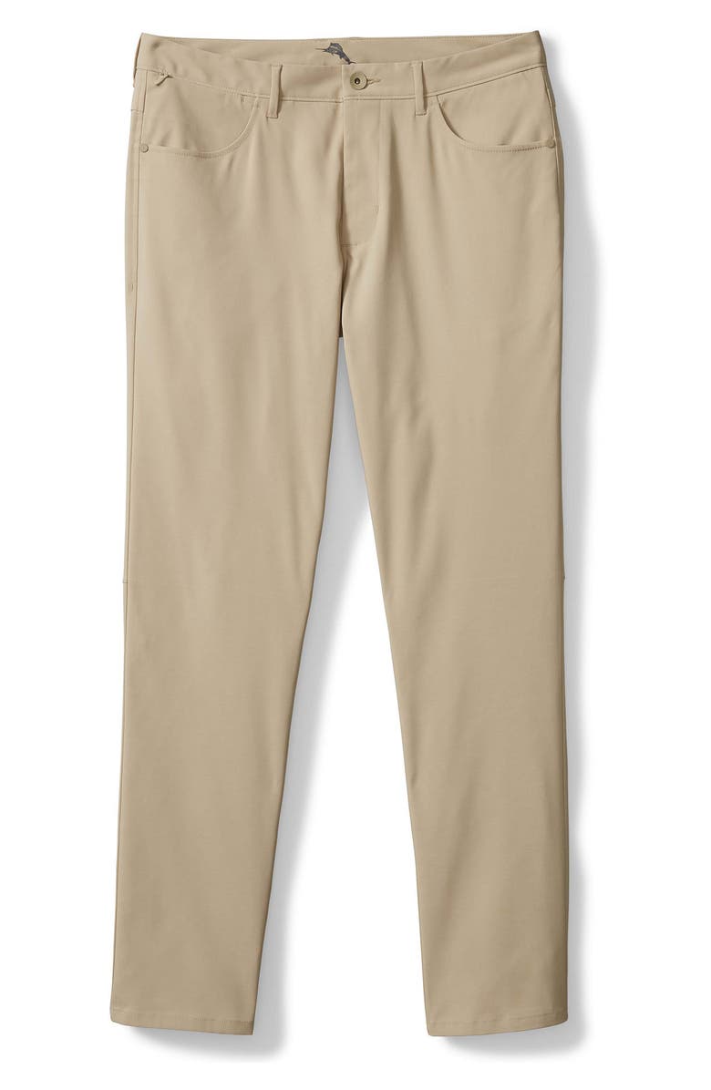 Tommy Bahama Islandzone Performance Stretch Recycled Polyester Pants, Alternate, color, Stone Khaki