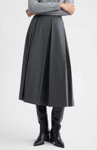 Nordstrom Pleated Midi Skirt