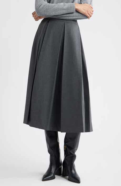 Nordstrom Pleated Midi Skirt