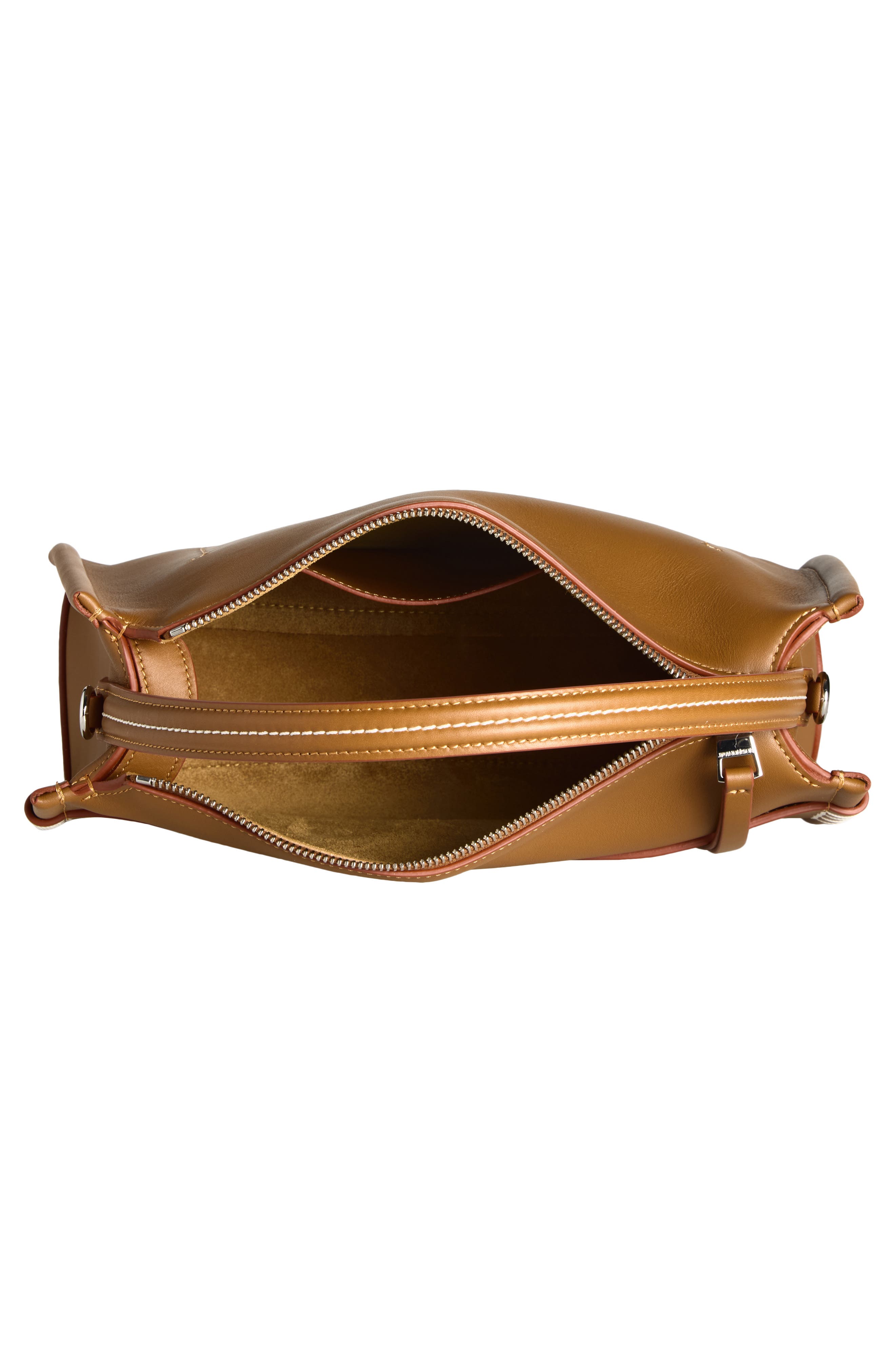 Small Loafer Leather Top Handle Bag, Alternate, color, TAN