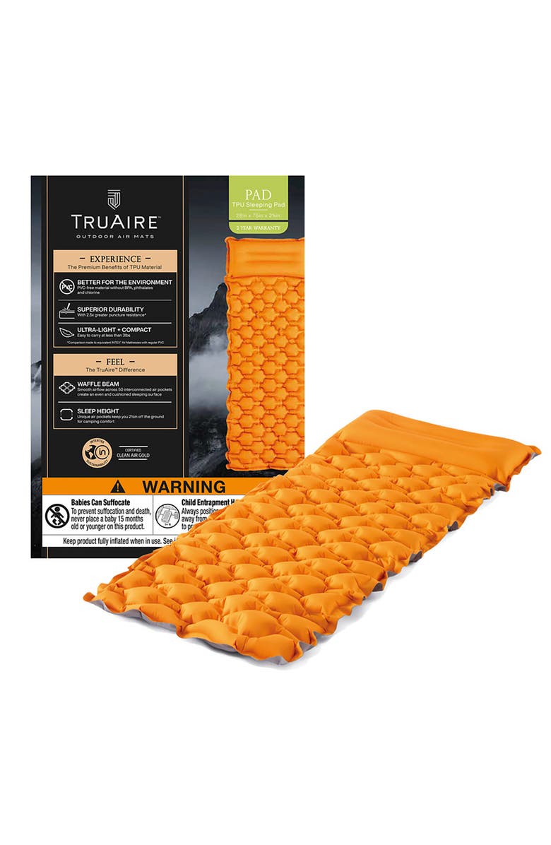 Intex 4.5" Inflatable Sleeping Pad, Builtin Pillow, Alternate, color, 