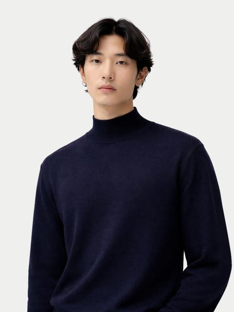 Timeless Mock Neck Cashmere Sweater