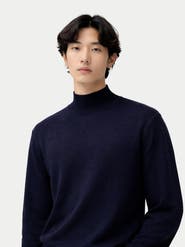 Gobi Cashmere Timeless Mock Neck Cashmere Sweater