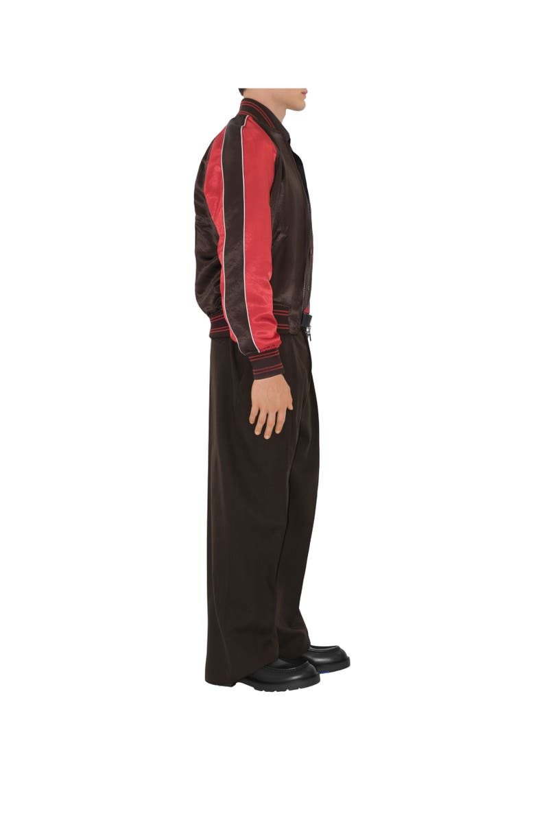 Burberry B Snake Satin Bomber Jacket, Alternate, color,