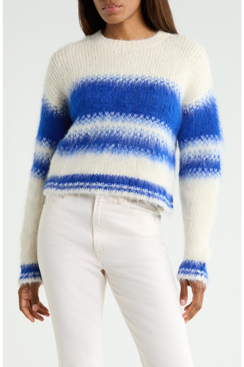 The Crop Jumper Crewneck Sweater, Main, color, BLURRED LINES