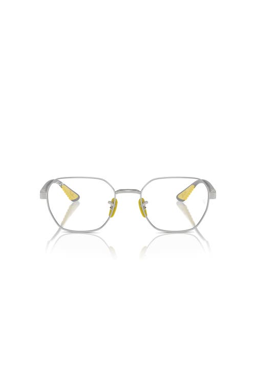 Ray Ban Ray-ban 54mm Irregular Optical Glasses In Gray