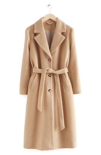 & Other Stories Notch Collar Coat In Neutral