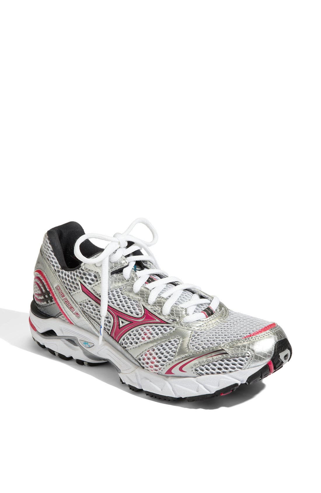 'Wave Rider 14' Running Shoe, Main, color, WHITE/ FUCHSIA/ PURPLE