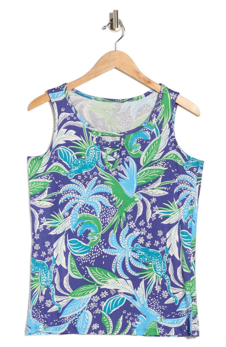 CARIBBEAN JOE Keyhole Tank, Main, color, Blue