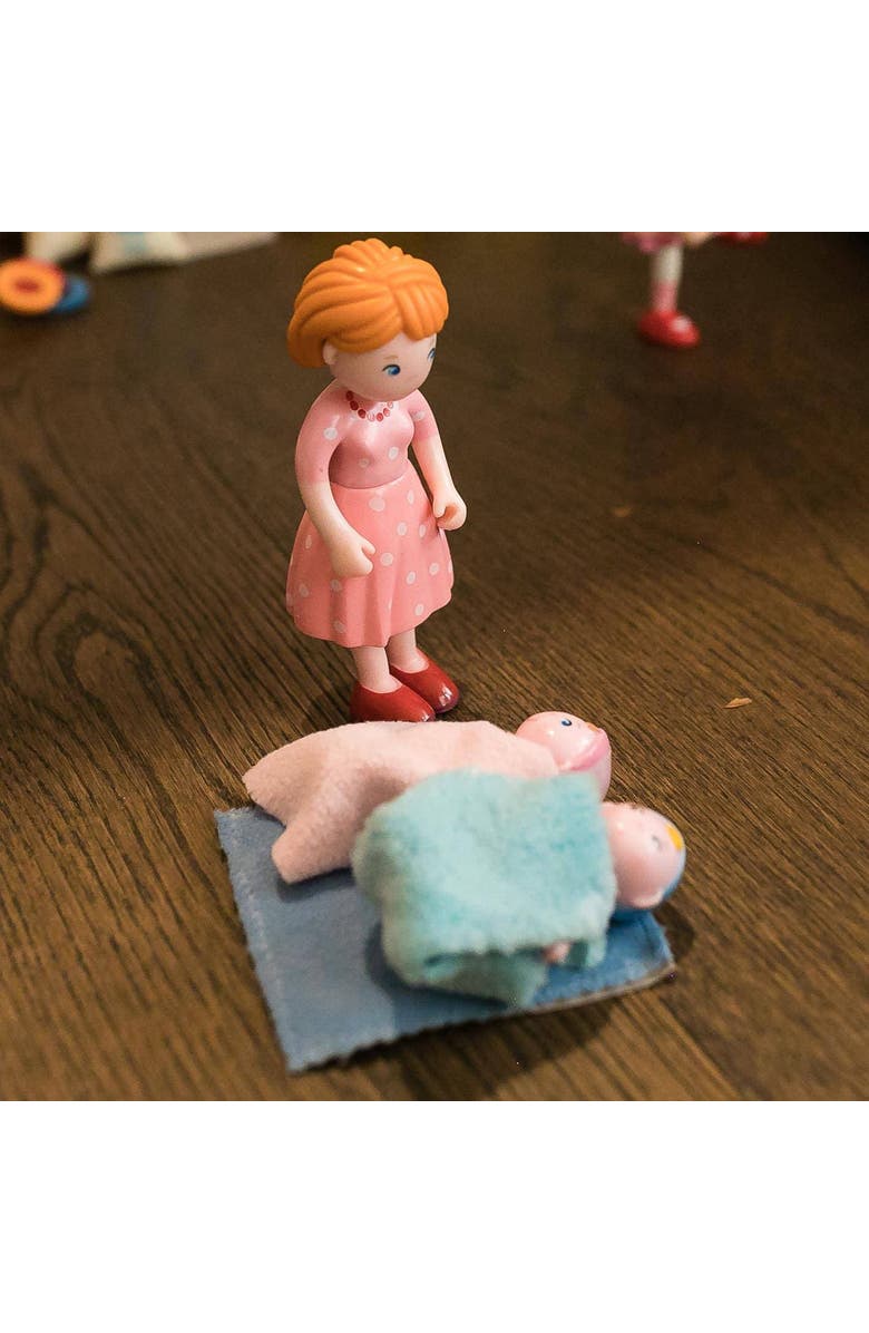 HABA Little Friends Mom Katrin - 4.5" Dollhouse Toy Doll Figure, Alternate, color, Multi